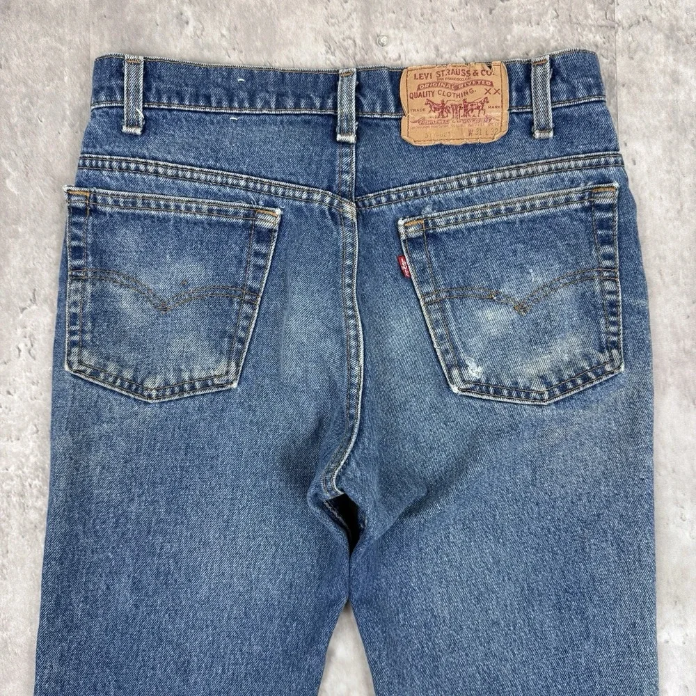 Vintage Levis 517 Jeans Mens 31x32 (30x30) Blue Denim Bootcut Made In USA 80s